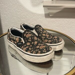 Girls Floral Vans